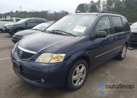 2003 Mazda Mpv Es/Lx/Lx-Sv z USA, uszkodzony, nr VIN JM3LW28J930372971